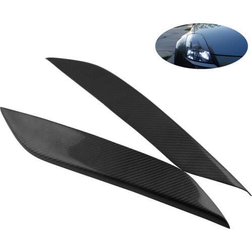 For Nissan 350Z Fairlady Z Z33 Car Accessorizes Car Lights Eyebrow Cover Decoration Carbon Fiber Stickers