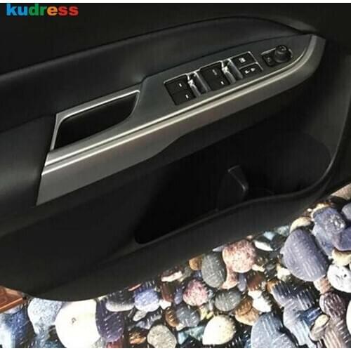 For Suzuki Vitara Escudo 2015 2016 2017 Matte Car Interior Window Lift Switch Cover Trim Door Armrest Panel Trims Sticker LHD