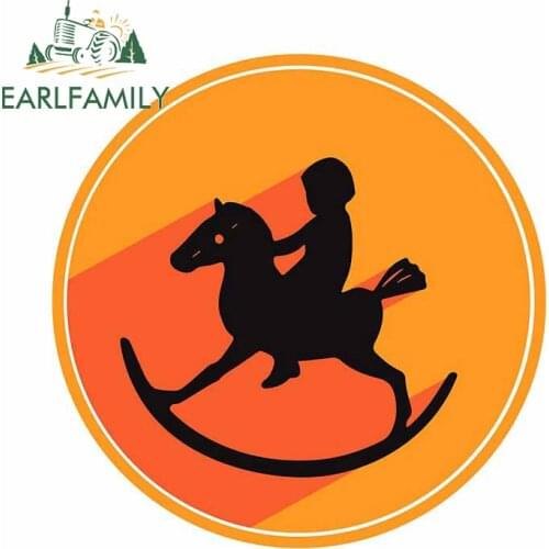 EARLFAMILY 13cm x 12.7cm for Toy Horse Rider Car Stickers Motorcycle Helmet Snowboard Scratch-proof Car Wrap Waterproof Decal
