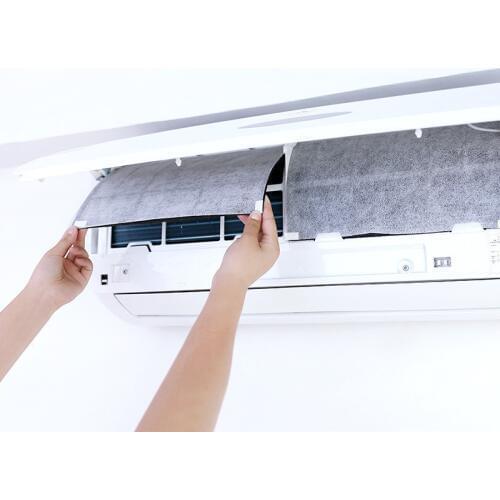 2Pcs Air Conditioner Filter Papers Anti-dust Net Cleaning Purification Air Conditioner Parts Air Purifier Dust Filter Dropship