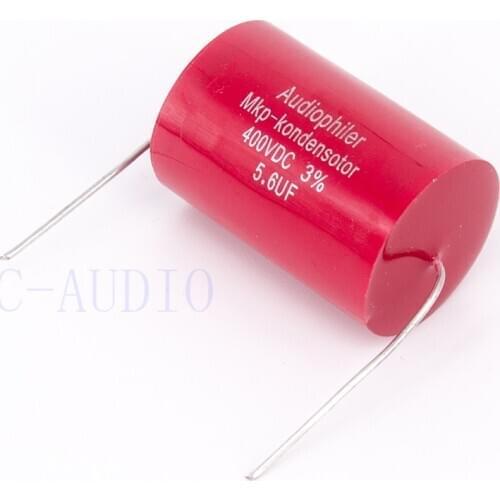 Audiophiler Mkp Capacitor 5.6uf 400V DC 3% HIFI Fever Electrodeless Capacitor Audio Capacitor Coupling Frequency Dividing 5.6uf