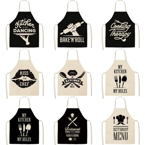 FYMX Kitchenware Creative Apron Knife Fork Manicure Aprons For Home And Kitchen Cooking