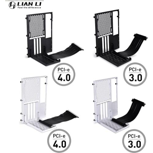 LIANLI Vertical GPU Support Riser Cable 200M Kit,Graphics Card Bracket Holder For O11D Mini Gamer Case PCI-E 3.0/4.0,O11DMINI-1