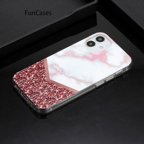 Hot Selling Soft Silicone Cases For estuche iPhone 12 Phone Pouch sFor iPhone funda 12 6.1" Portable Rhinestone Cases Protective