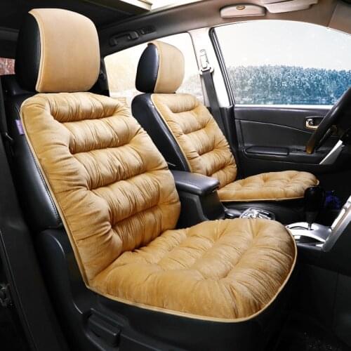 Soft Plush Car Seat Covers Automobiles Seat Cover Cushion Pad Car Seat Protector Set Universal Winter Auto Interior Accessories