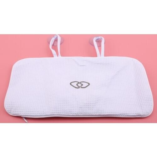Non-slip Hydrotherapy Massage Bath Pillow With Suction Cup Support Neck Bathroom Shower Pillow Built-in Cotton Inflatable Bag