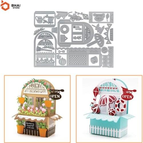 2021 New 3D Home Garden Metal Cutting Dies Stencil Scrapbooking DIY Album Stamp Paper Card Embossing Decor Craft