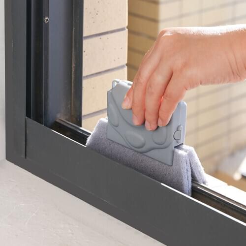 Window Groove Cleaning Cloth Magic Window Cleaning Brush Door Gap Glass Windows Slot Cleaner Brush Household Cleaning Tool