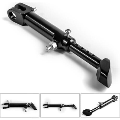 Artudatech For Kawasaki Z900RS 2018 CNC Aluminum Side Stand Leg Kickstand Adjustable Black Foot Stand Bracket Motorcycle Parts