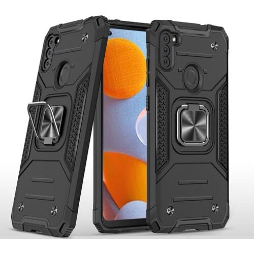 Ring Stand Shockproof TPU Silicone Bumper PC Cover Fundas For Samsung Galaxy A11 A115F 6.4 Inch Case Coque Shell Housing