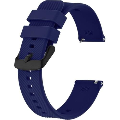 Anbeer Siliocne Watch Band 18mm 19mm 20mm 21mm 22mm, Quick Release Watch Straps for Men Women