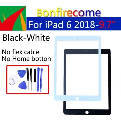 Touchscreen For iPad 6 2018 6th 9.7 Gen A1893 A1954 LCD Front Touch Screen Glass Outer Lens Replacement
