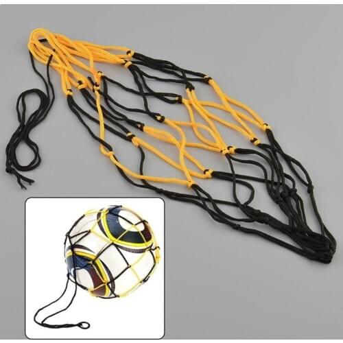 Ball Net Bag Net Bag Mesh For Soccer Ball Basketball Soccer Outdoor Football Durable Standard Drawstring Volleyball Closure R6R0