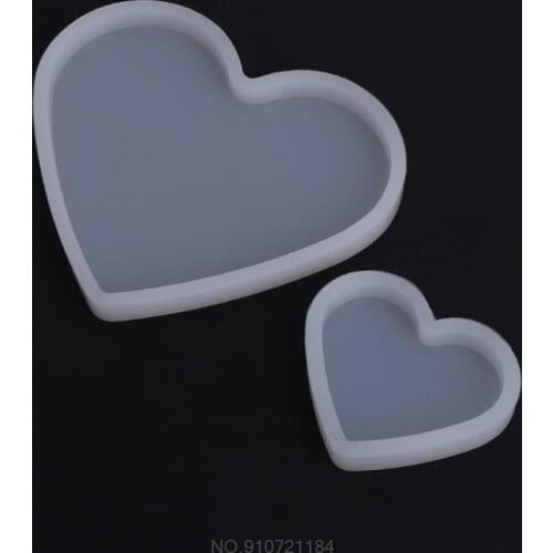 Silicone Mold Heart Shape Epoxy Resin DIY Jewelry Making Crafts Cake Decorations N19 20 Dropshipping