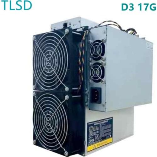 TLSD Used Antminer D3 17G Bitcoin Mining Machine with Power Supply