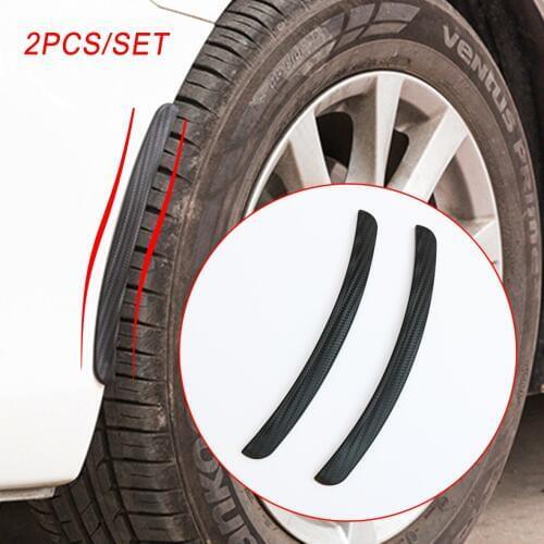 Vehicle Wheel Corner Edge Side Fender Eyebrow Protect Guard Bar Anti-rub Collision Strips Accessories Trim Carbon Fiber