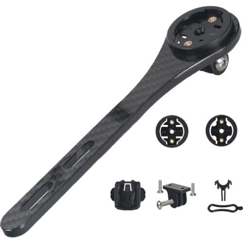 Carbon Fiber Bicycle Computer Mount For Garmin Bryton Cateye Road Bike Speedometer GPS Odometer Mount Gopro Camera Light Holder