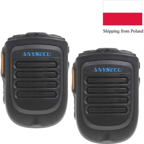 2pcs/lot ANYSECU wireless Microphone BT4.2 B01 for 3G 4G Network Radio w2plus N60 F60 F50 F25 IP Radio work with REALPTT ZELLO