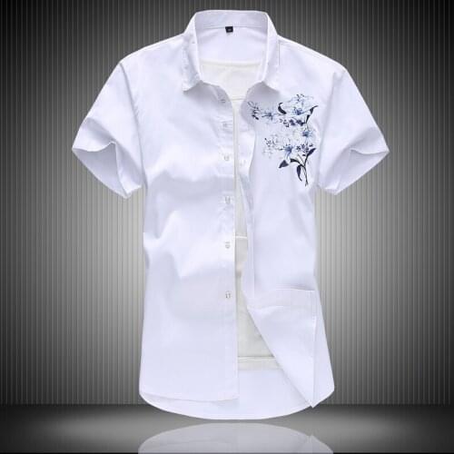 2021 summer Mens clothing fashion Shirts short Sleeve Casual Shirt,Mens slim fit Shirt Men size M-5XL