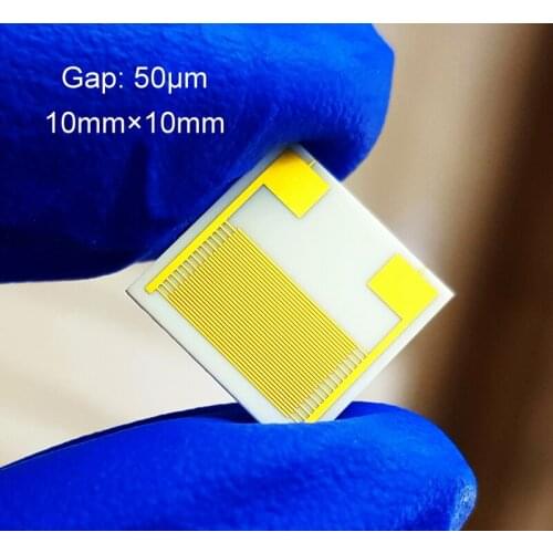50um Ceramic Interdigital Electrode IDE Capacitance Array Biogas Humidity Sensor Chip