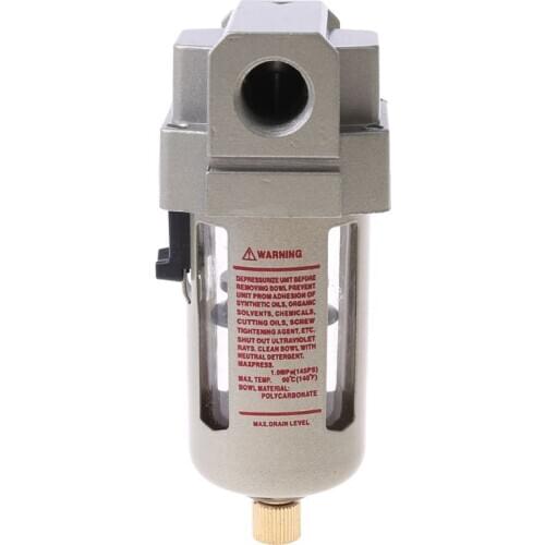 AF3000-03 Air Filter 3/8\" Air Compressor Inline Drain Filter Moisture Separator