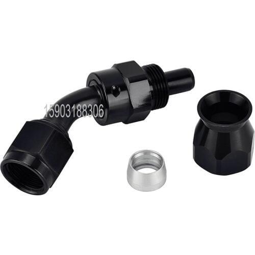 AN6 45degree aluminum PTFE fittings AN hose ends