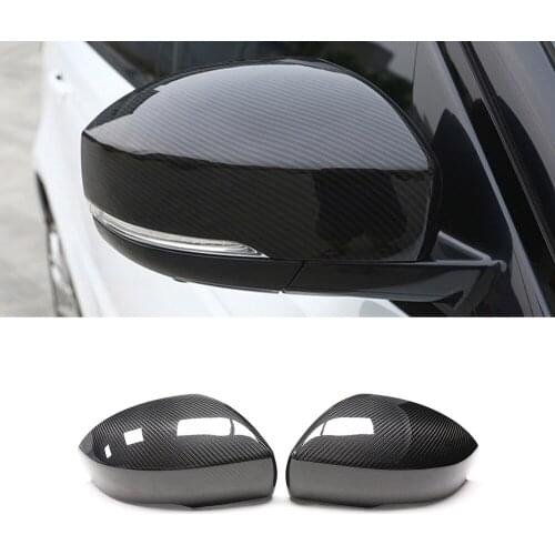 Car Accessory Carbon Fiber Side Rearview Mirror Frame Cover Sticker Shell Protector for Land Rover Range Rover Sport Discovery