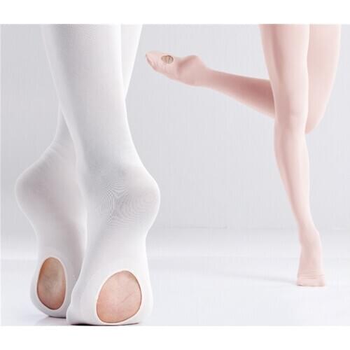 Girls Adult Convertible Ballet Tights Microfiber Dance Stockings Seamless High Stretch Stocking Women Ballet Pantyhose