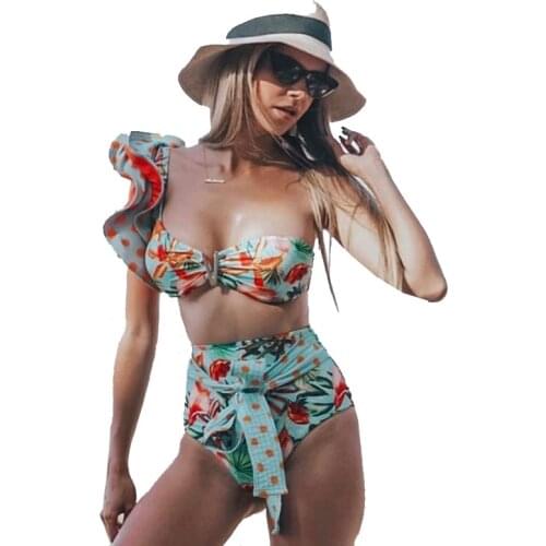 FLOWERS SPRAL Plus Size Swimwear