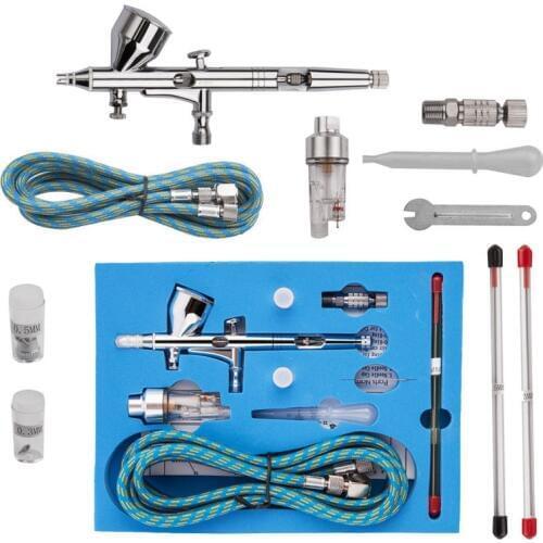 G-180K Dual Airbrush Air Kit Craft Practical Paint Art Power Tools For Commercial