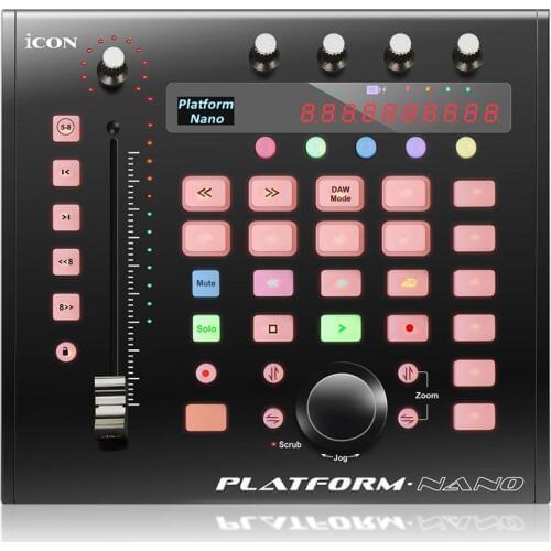 ICON Platform Nano portable DAW controller USB MIDI/Audio controller with motorized fader for producer,engineer,musician,studio