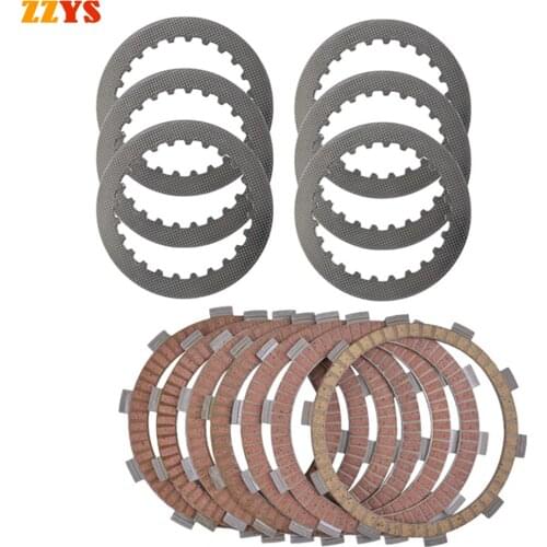 Motorcycle Steel and Paper Friction Clutch Plate Kit For HONDA VT600 VT 600 C VT600C PC21 XL600 XL600V Transalp 600 PD06 XL 600