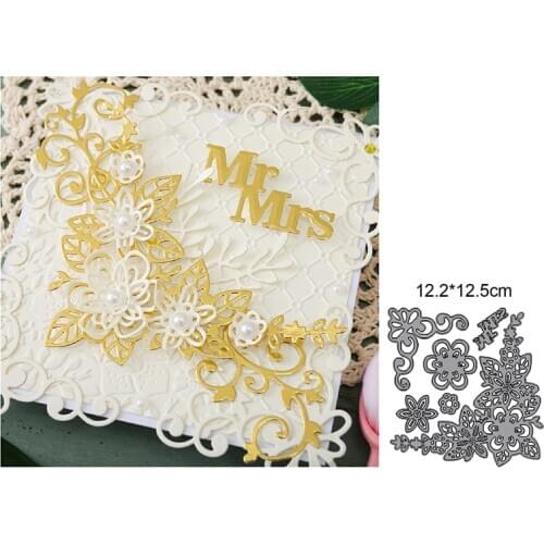 Flowers edge corners Cutting Dies Cake Decoration Metal Mold Scrapbook Embossing Paper Craft Knife Mould Stencil Stamps Dies