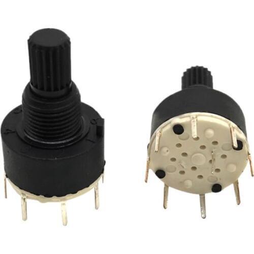 Brand New 1 pcs black plastic band switch SR16 switch 1 knife 5 stalls rotary switch 3.2*1.6*1.6cm