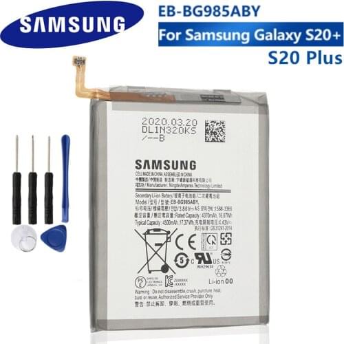 SAMSUNG Orginal EB-BG985ABY 4500mAh Replacement Battery For Samsung Galaxy S20 Plus S20Plus S20+ Mobile phone Batteries