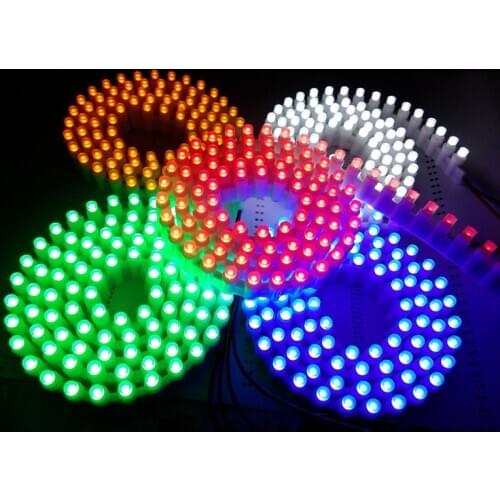 YOLU 1pcs 24cm Car Auto Decorative Lamp White Red Blue Green LED Strip Flexible Strip Light Tape Atmosphere light