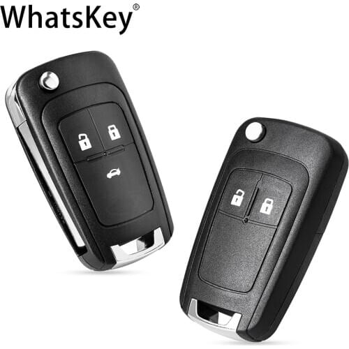 WhatsKey 2/3 Buttons Flip Remote Key Shell Replace Case For Opel Vauxhall Astra H Insignia Vectra C Corsa D Zafira G Mokka Buick