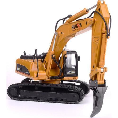 1/40 Scale Diecast Alloy Metal Car Excavator Ripper Scarifier Truck Excavator Model Toy Engineering Truck For Kids Collections