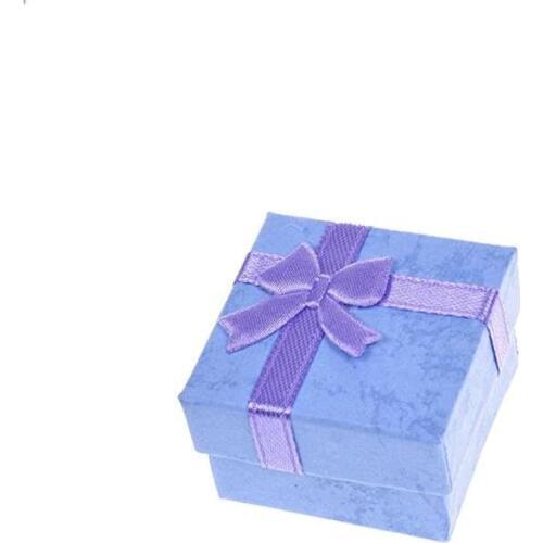 1PC New Bowknot Package Gift Case 4*4cm Jewery Organizer Box Rings Storage Cute Box Small Gift Box For Rings Earrings