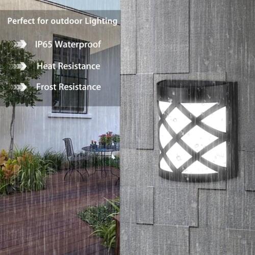 1PCS High Quality LED Solar Light Retro Pane Light Wall Light Outdoor Garden Yard Lamp Path Landscape Fence Lamps Dropshipping