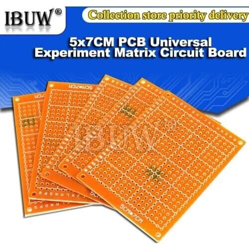 10PCS Prototype Paper Copper 5x7cm 5*7CM PCB Universal Experiment Matrix Circuit Board