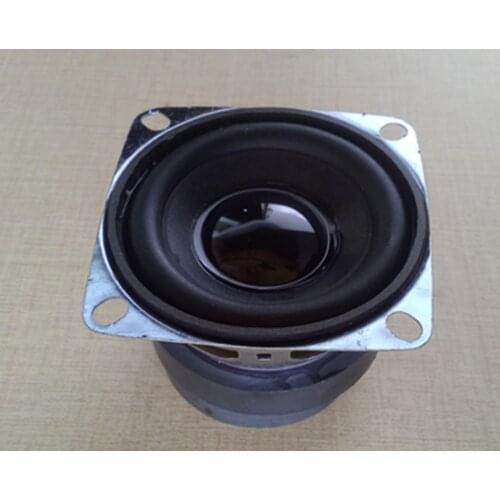 2pcs 2"inch 52mm 4ohm 4Ω 10W square speakers Loudspeaker Dual magnetic Rubber edge