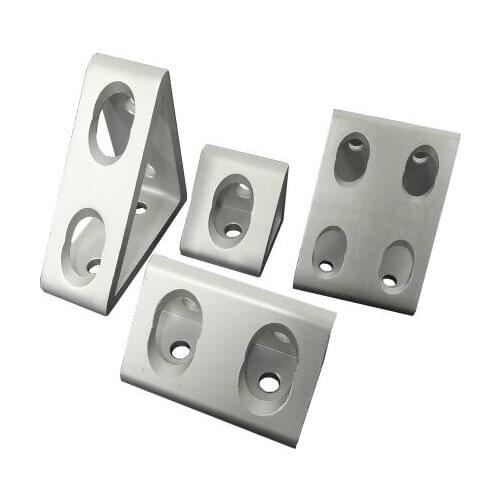 2PCS Triangular Type 8Holes 6060 8080 9090 Degree Connector Corner Angle Bracket Connection Joint For Aluminum Profile