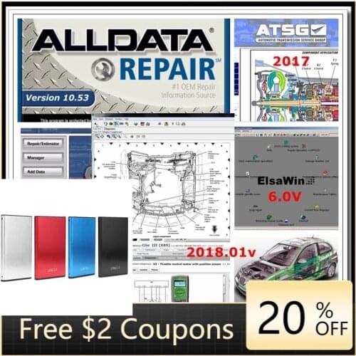 2021 Hot sale alldata software mit..chell OD5 software for car and truck car diagnostic tool software data 1TB HDD
