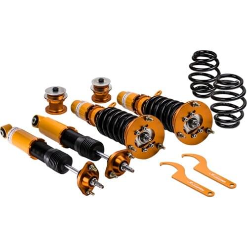 24 Steps Damper Coilover Coil Strut Shock Absorber for BMW E46 3Series 320i 323i 325i 328i 330i M3 1998-2006