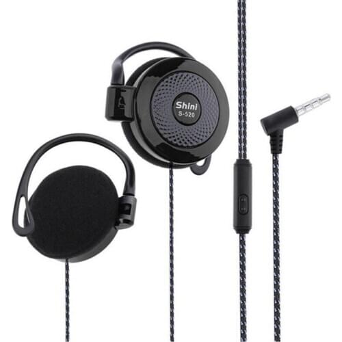 3.5mm Stereo Ear-Hook Game Sports Leisure Mobile Phone Universal Headset Ear Hook Wired Sports Earphones For Smart Phone