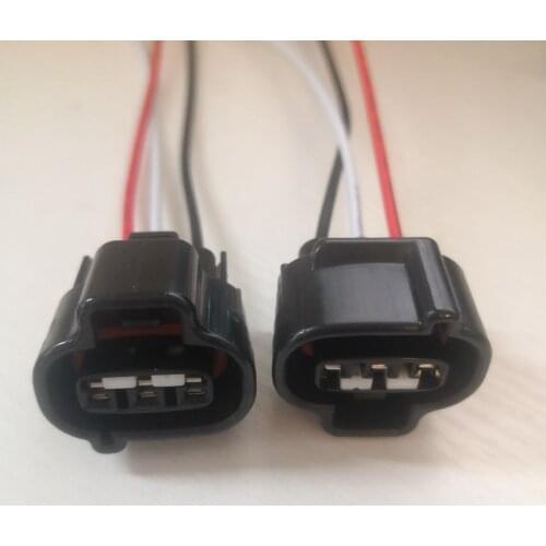 ISC IACV 3 Pin Connector Plug With Wire Harness Cable Pigtail Idle Control Valve For Toyota 20V 4AGE, 3S 3S-GTE 90980-11145