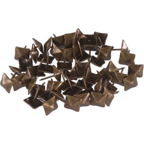 50PCS Vintage Nails Tacks Studs Replacements Bronze Upholstery Thumb Tack Push Pins Ancient Style Furniture Fittings