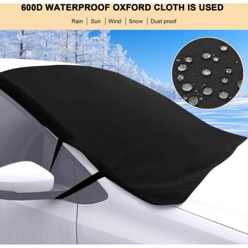 Car Windshield Protector Car Truck Van SUV Sun Shade Snow 600D Oxford Cloth Durable Front Windscreen Cover Exterior Accessories