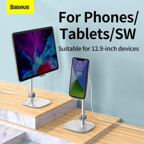 Baseus Desktop Stand for Phone 15W Fast Wireless Charger Desk Holder Adjustable Desktop Bracket for 12.9inch Tablets Switch